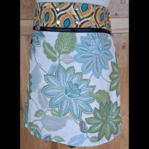 ZAND Amsterdam Womens Wrap Boho Skirt Adjustable One Size Fits Most Reversible - Picture 3 of 9